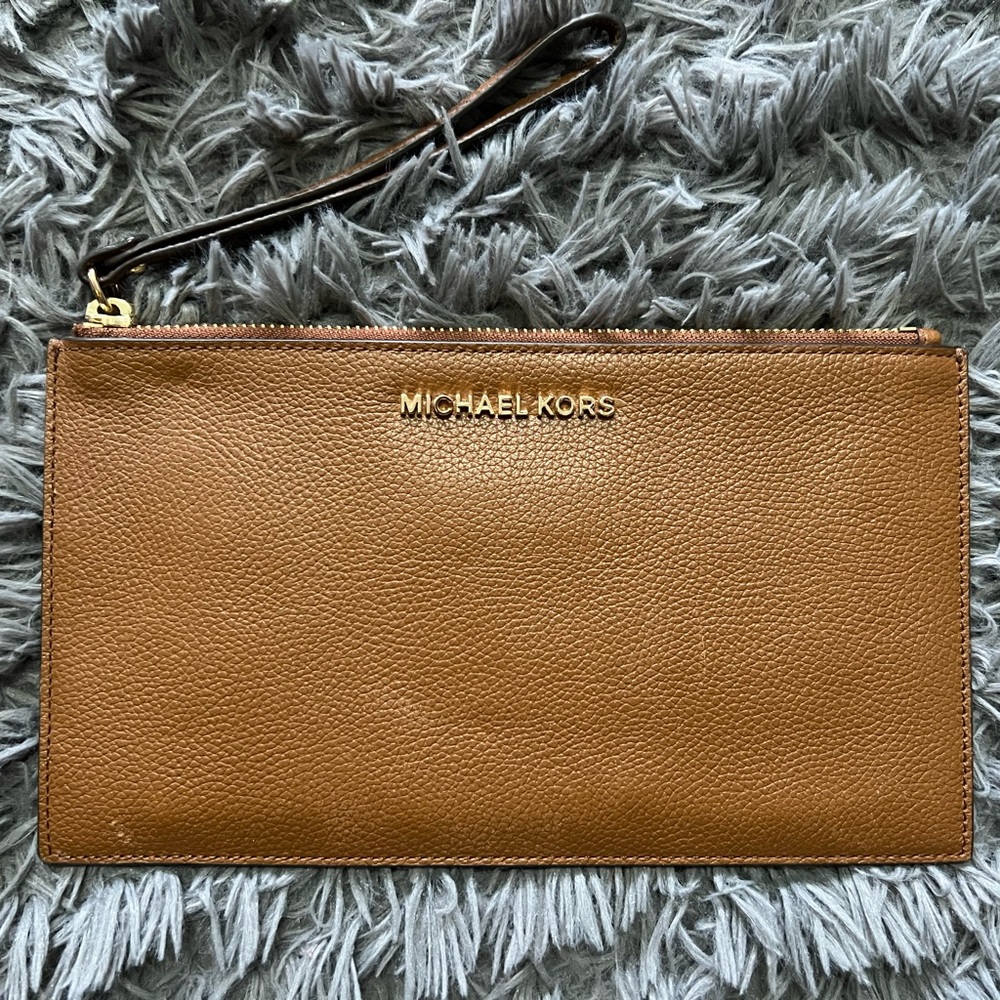 Michael Kors Tan Wristlet